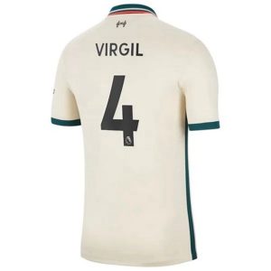 Camiseta Liverpool Virgil van Dijk 4 Segunda Equipación 2021 2022