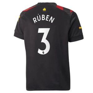Camiseta Manchester City Rúben Dias 3 Segunda Equipación 2022-23