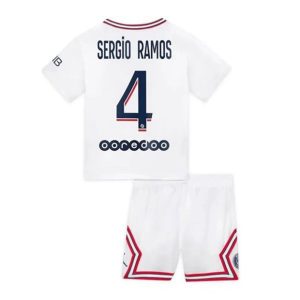 Conjunto Paris Saint Germain PSG Sergio Ramos 4 Fourth Primera Equipación Niño 2021-22